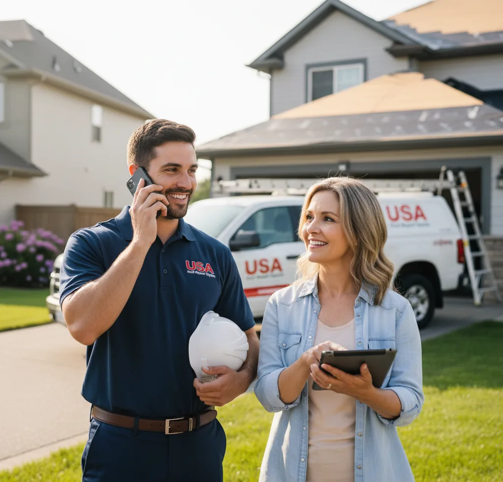 USA Roof Repair Experts customer support in David City